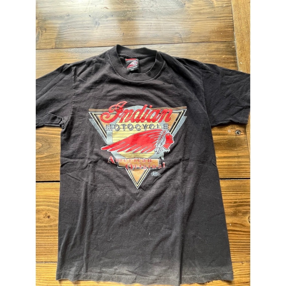 Vintage Indian Motocycle T-Shirt Trinity Products Santa Barbara California M